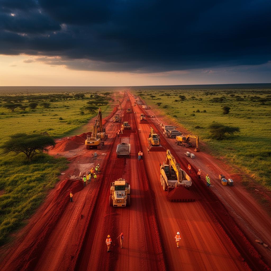 Infrastructure construction project in Africa